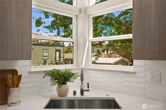 922B N 35th St, Seattle, WA 98103 - kitchen view of a sink and backsplash