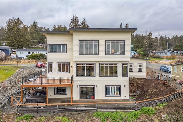 view of rear view of property