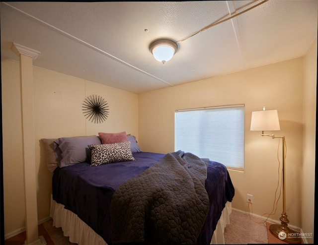 bedroom with carpet flooring