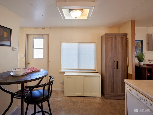 view of dining area