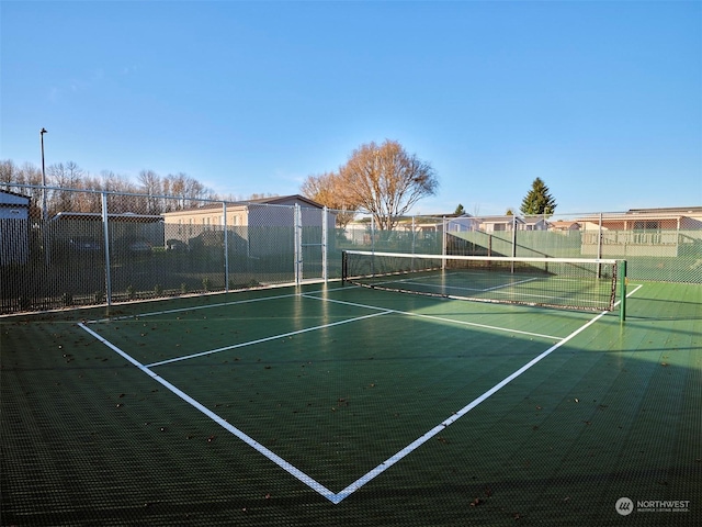 view of tennis court