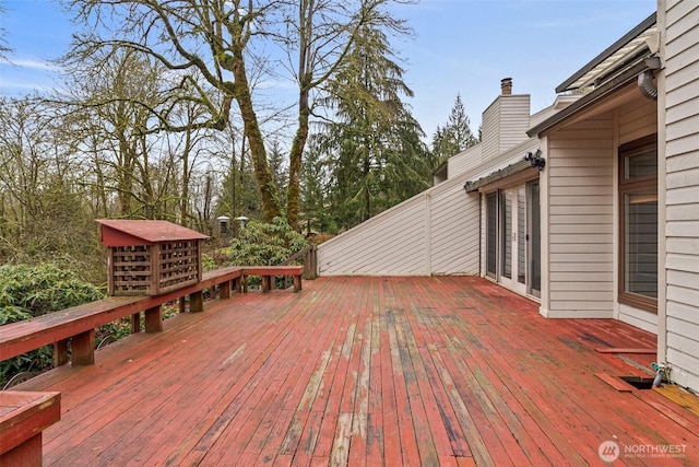 view of wooden terrace