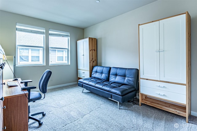 office with carpet floors