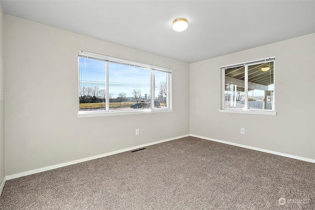 view of carpeted empty room