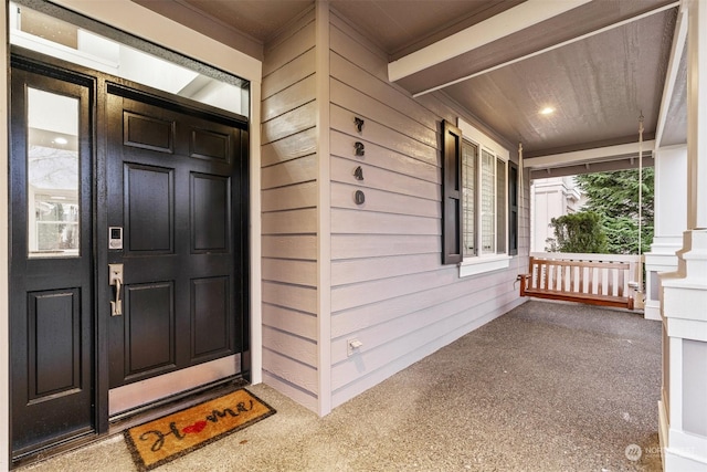 view of entrance to property