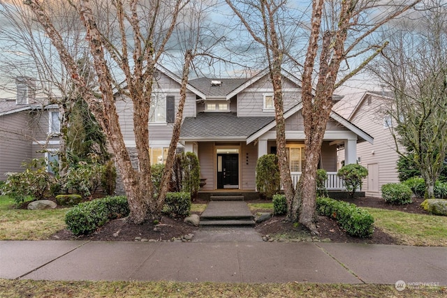 craftsman house with a porch