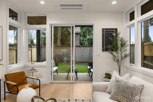 view of sunroom / solarium