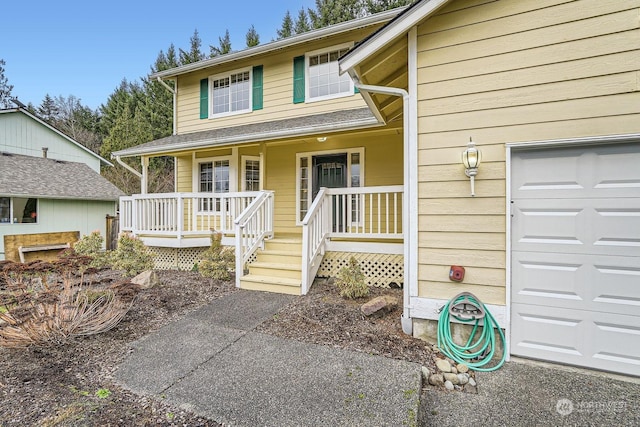 view of front of property with covered porch