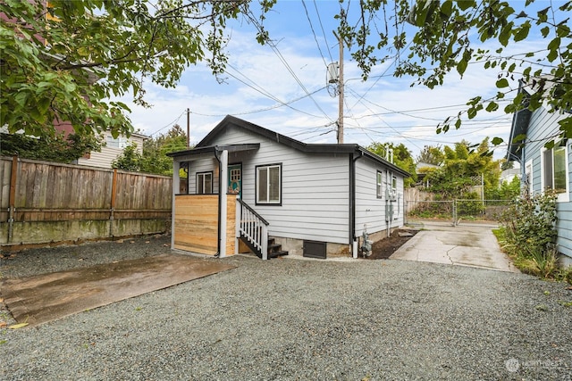 view of rear view of property