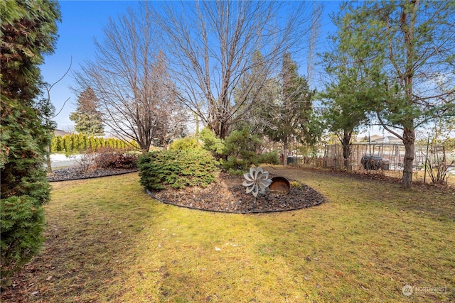 view of yard featuring a water view