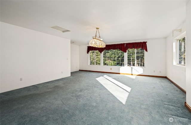 empty room with carpet floors