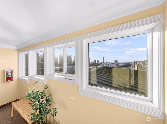 sunroom with plenty of natural light