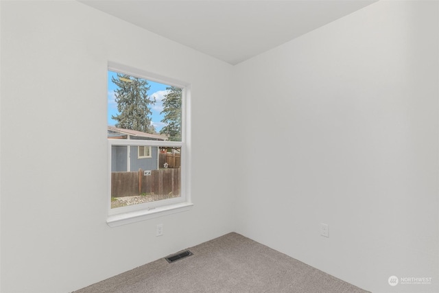 view of carpeted empty room