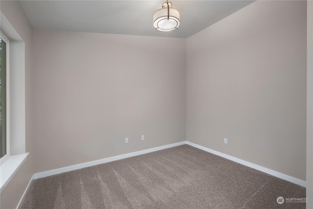 empty room featuring carpet flooring