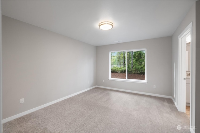 view of carpeted empty room