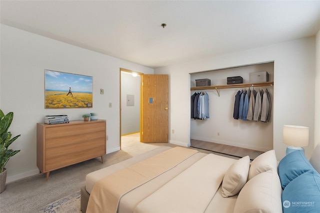 bedroom featuring a closet