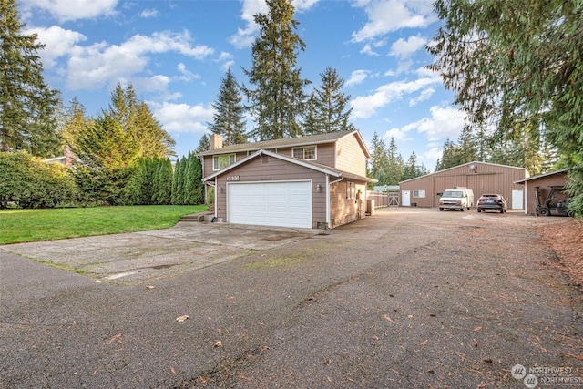 exterior space with a front yard