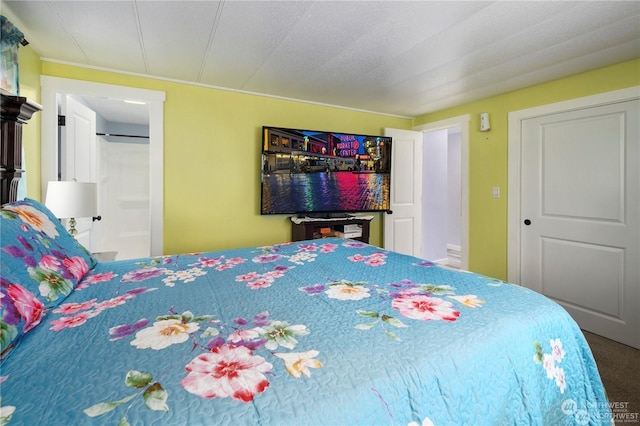 bedroom with carpet floors