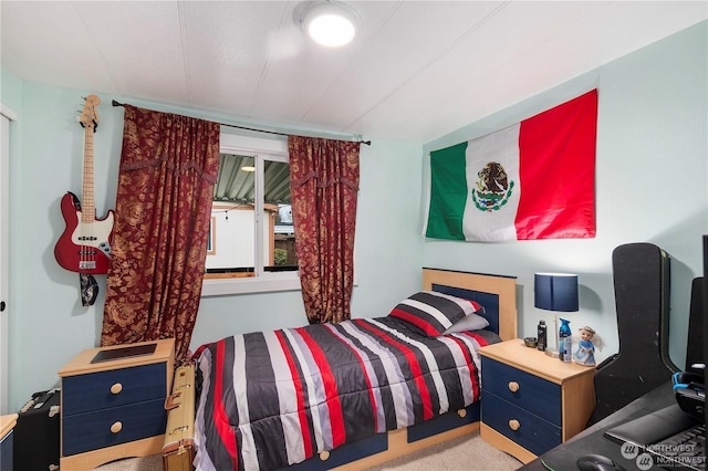 bedroom featuring carpet floors