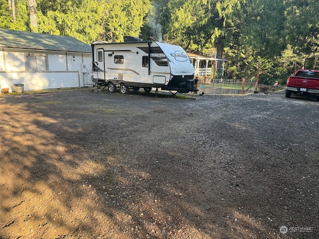 view of vehicle parking