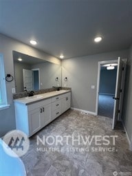 bathroom featuring vanity