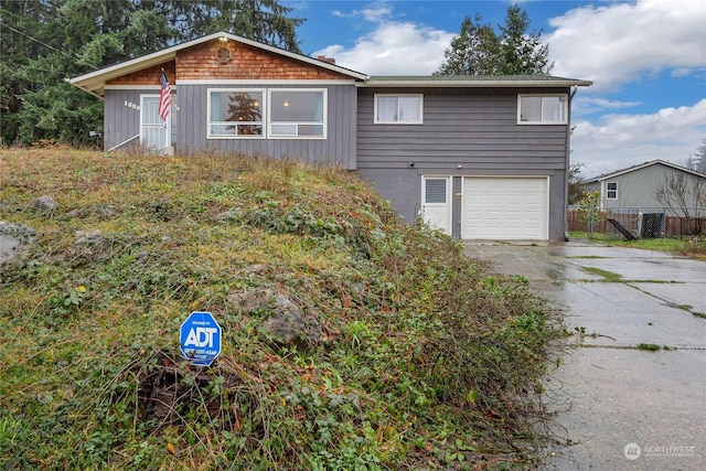 view of front of house featuring a garage