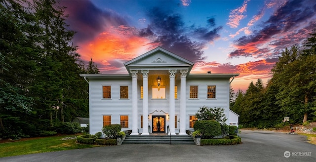 view of neoclassical / greek revival house