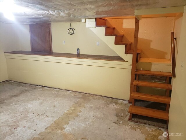 view of basement