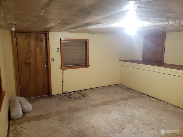 view of basement