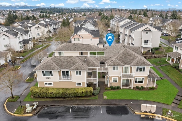 birds eye view of property featuring a residential view