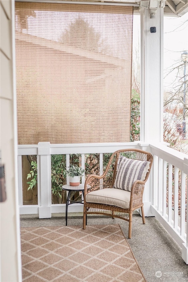 view of sunroom / solarium