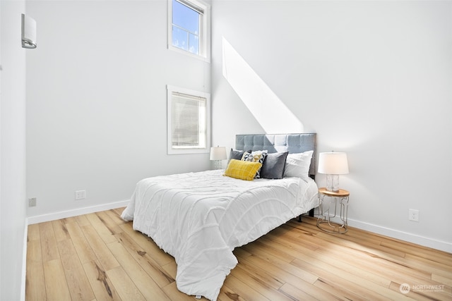 bedroom featuring hardwood / wood-style floors