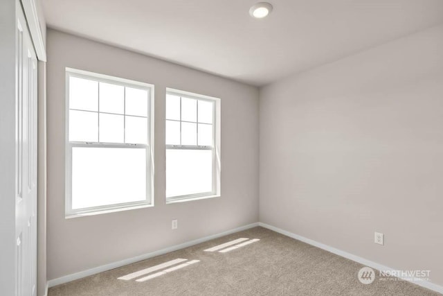 view of carpeted empty room