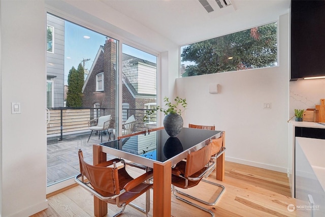 sunroom with a healthy amount of sunlight