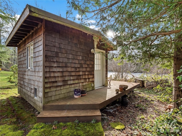 view of outbuilding