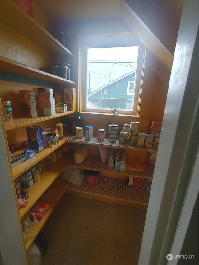 view of pantry