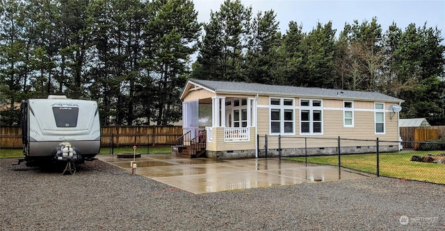 view of rear view of property