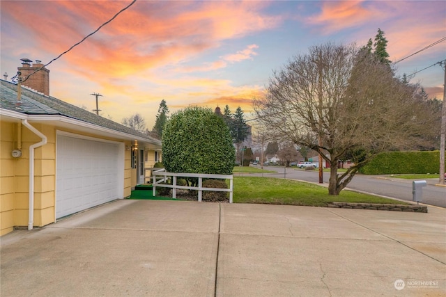 exterior space featuring a yard