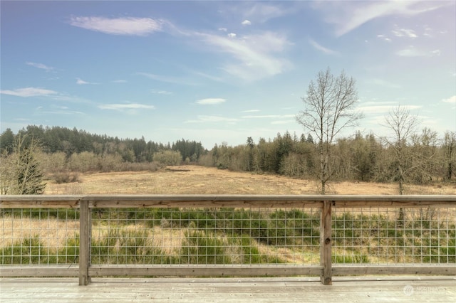 exterior space featuring a rural view