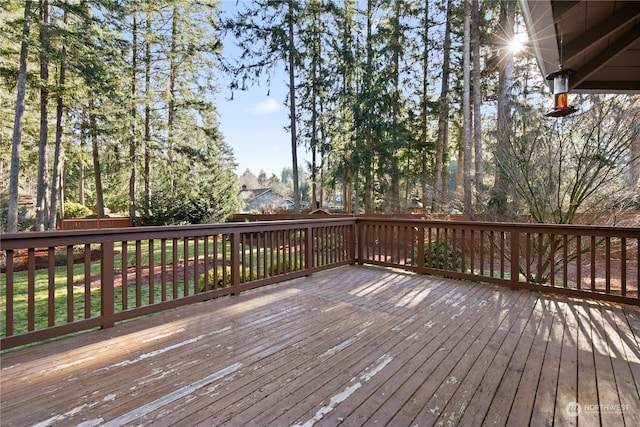 view of wooden terrace