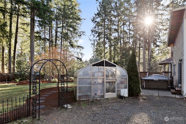 view of outbuilding