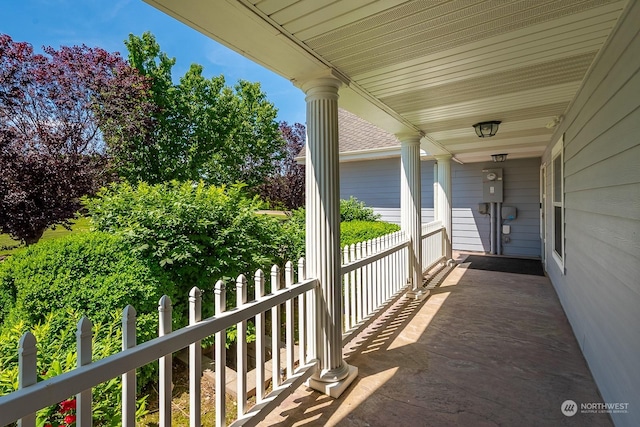 view of balcony