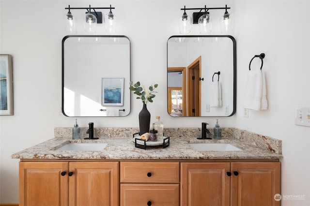 bathroom with vanity