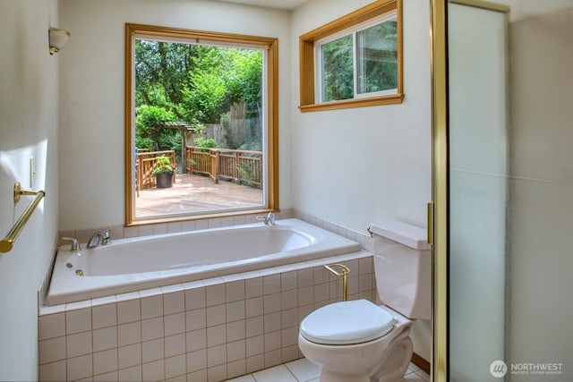 8917 SE Mcbreen Ln, Port Orchard, WA 98367 - bathroom featuring a bath and tile patterned floors