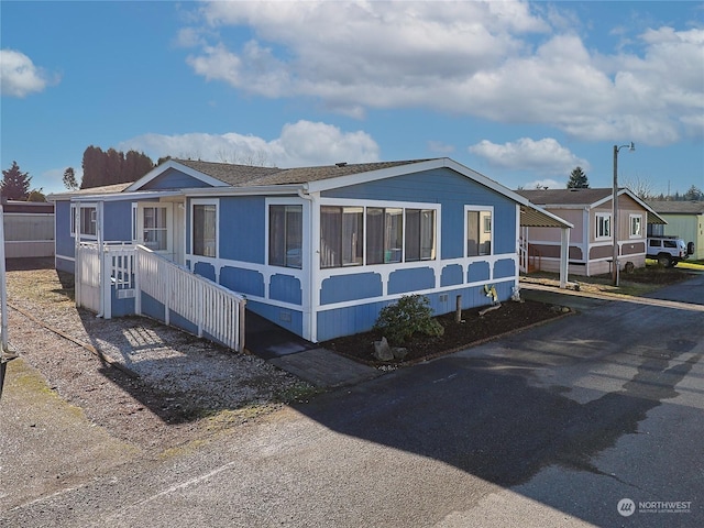 view of manufactured / mobile home