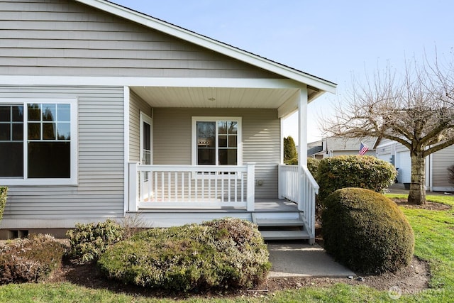 view of front of home featuring a porch