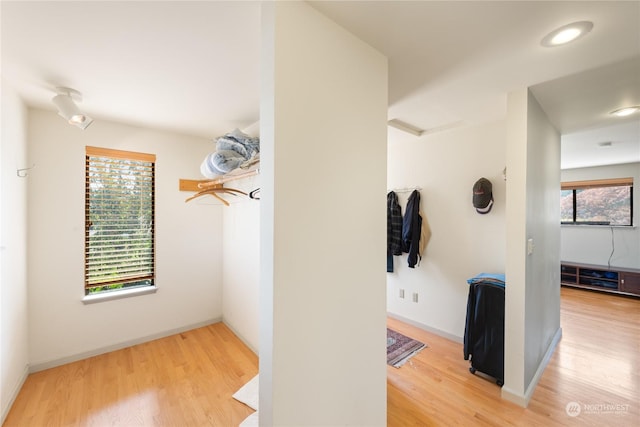 interior space featuring hardwood / wood-style floors