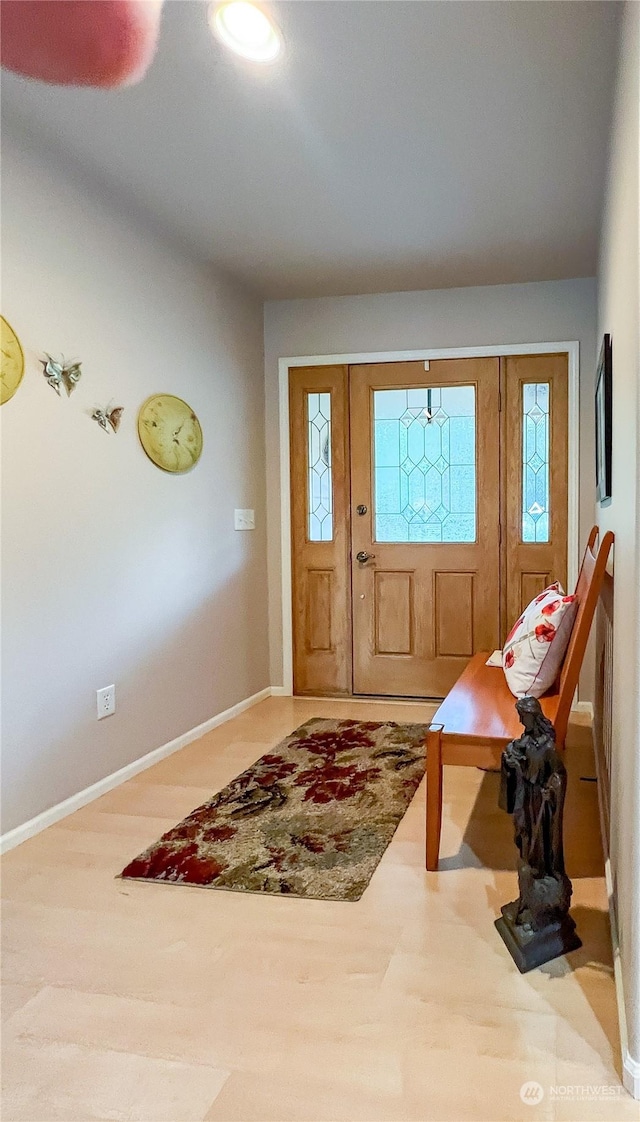 view of entrance foyer