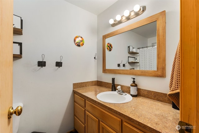 bathroom with vanity