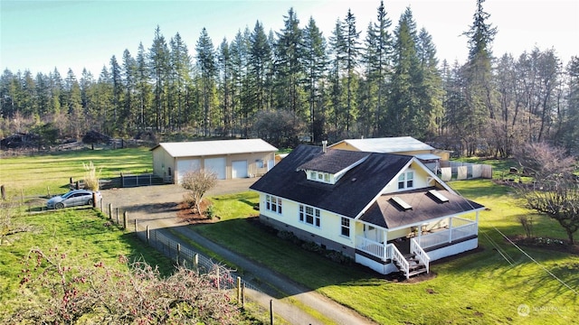 birds eye view of property